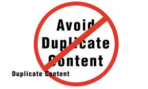 avoid duplicate content
