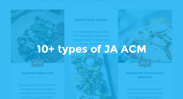 Supports JA ACM with