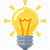 ideas light bulb icon